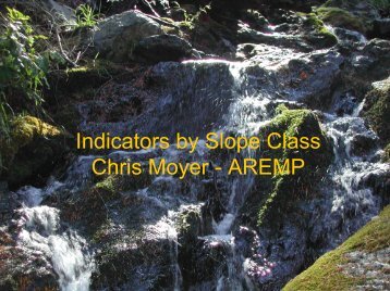 Indicators by Slope Class Chris Moyer - AREMP