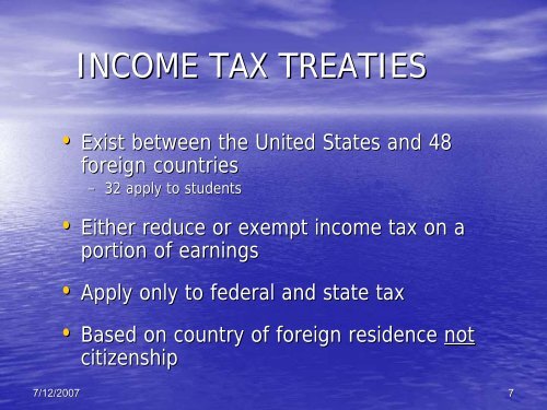 International Student Taxes and Treaties - University at Buffalo ...