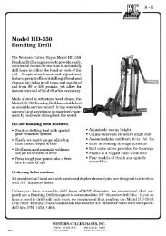Model 1113-350 Bonding Drill - Western-Cullen-Hayes Inc.