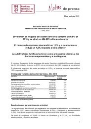 Encuesta Anual de Servicios - Instituto Nacional de EstadÃ­stica