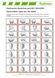 Elektromotor-Bauformen nach IEC / DIN 42950 Electric ... - Tedimex