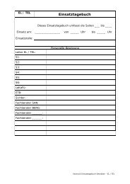 Einsatztagebuch-Deckblatt - Feuerwehr Ehrhorn/Wintermoor