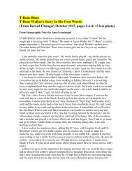T-Bone Blues T-Bone Walker's Story In His Own Words ... - Our Blues