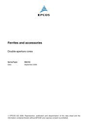 Ferrites and accessories, double-aperture cores - EPCOS