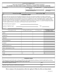 Statement of Documentation and Final Inspection Form
