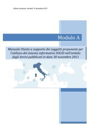 Manuale utente Modulo A - Ministero Dell'Interno