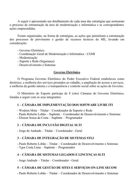 Tomada de Contas - 2003 - MinistÃ©rio do Esporte