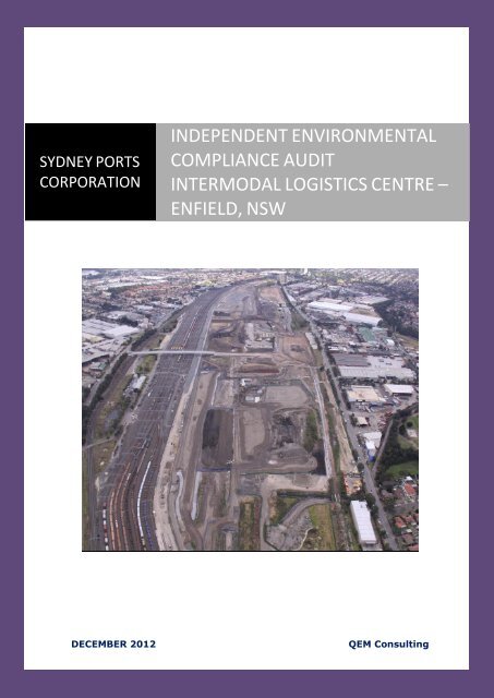Independent Annual Environmental Audit no. 4 - Eden Port Authority