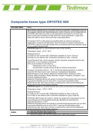 Composite hoses type CRYOTEC 660 - Tedimex