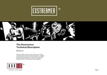 The Exstreamer Technical Description - Barix