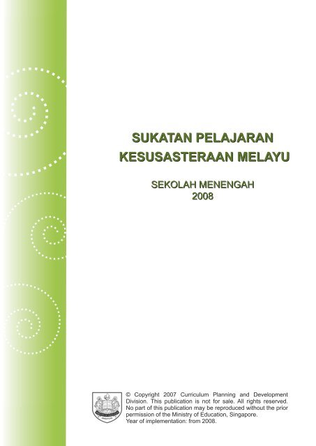 sukatan pelajaran kesusasteraan melayu - Ministry of Education