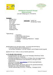 Arbeitskreis Umwelt & Energie Aktenvermerk - g21mauerbach.info