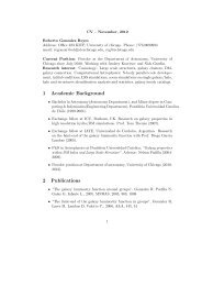 CV & Publication list (Pdf format) - The Department of Astronomy ...