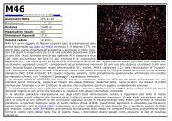 Ammasso aperto M46 (NGC 2437), tipo 'f', nella Poppa Ascensione ...