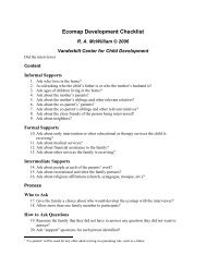Ecomap Development Checklist, PDF - Siskin Children's Institute