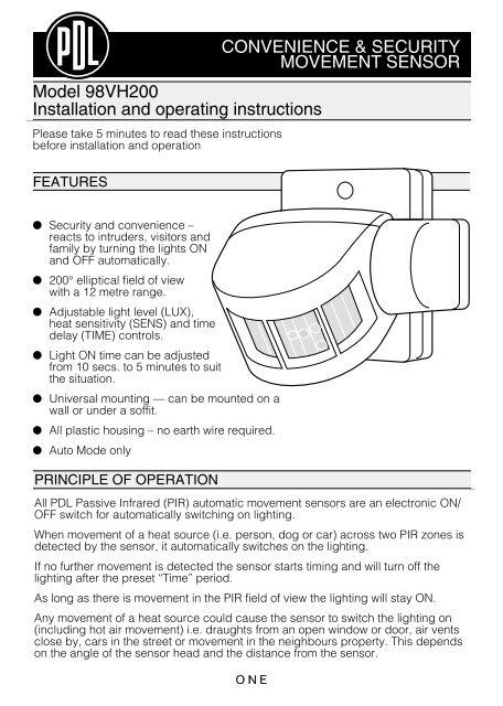 Soffit pir sensor deals