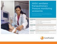 AVEA® ventilator Transpulmonary Pressure monitoring ... - Presearch