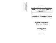 Trevecca Nazarene University Spring 2010 Sitemason trevecca academic calendar 2021