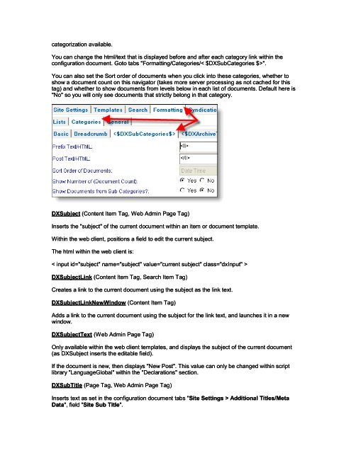 Lotus Notes Domino Blog Template DX Tag Dictionary v1.0 This ...