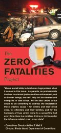 ZERO FATALITIES - Rhode Island Department of Corrections - RI.gov