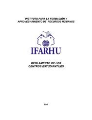 reglamento de los centros estudiantiles - IFARHU