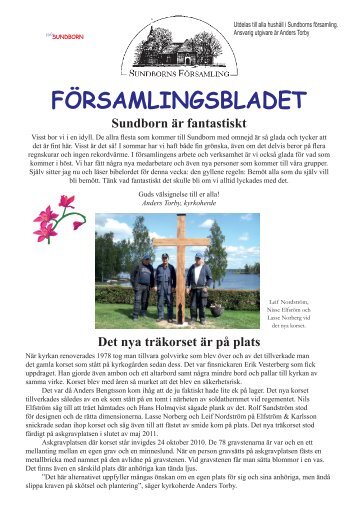FÃRSAMLINGSBLADET - Sundborns fÃ¶rsamling