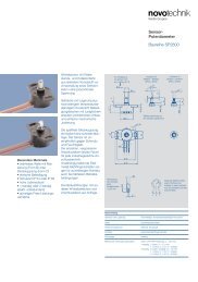 Sensor- Potentiometer Baureihe SP2800 - Novotechnik