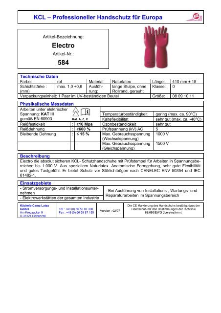 Electro 584 - Tegro Runge GmbH