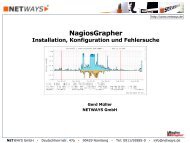 NagiosGrapher Installation, Konfiguration und Fehlersuche - netways