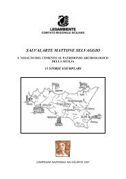 Mattone selvaggio - Dossier Salvalarte Sicilia 2001 - Legambiente