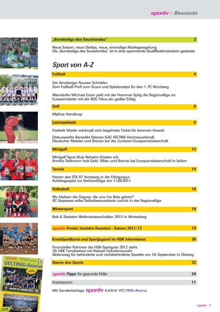 September/Oktober 2011 - Sportiv