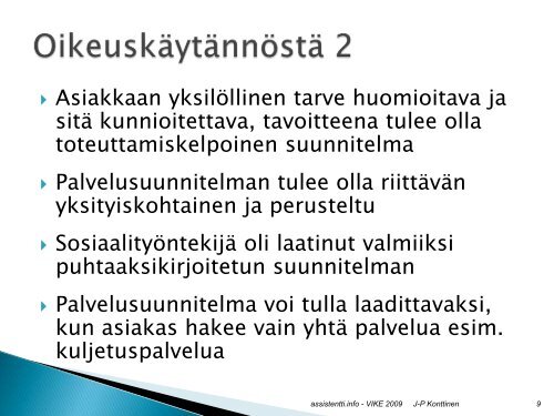 Palvelusuunnitelman merkitys ja sitÃ¤ ohjaava lainsÃ¤Ã¤dÃ¤ntÃ¶ - Socom