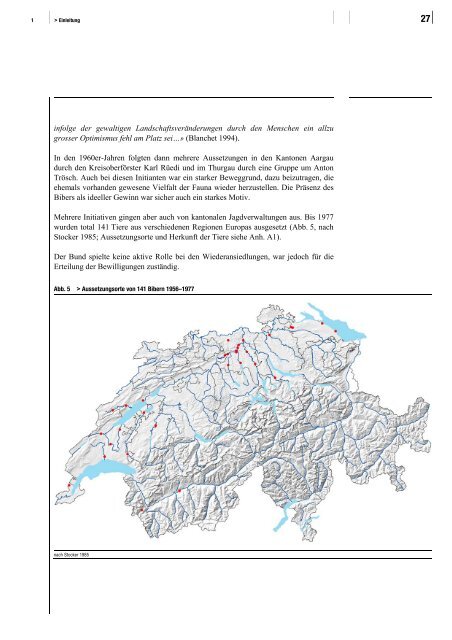 Mit dem Biber leben - Schweizer Informationssystem Biodiversität