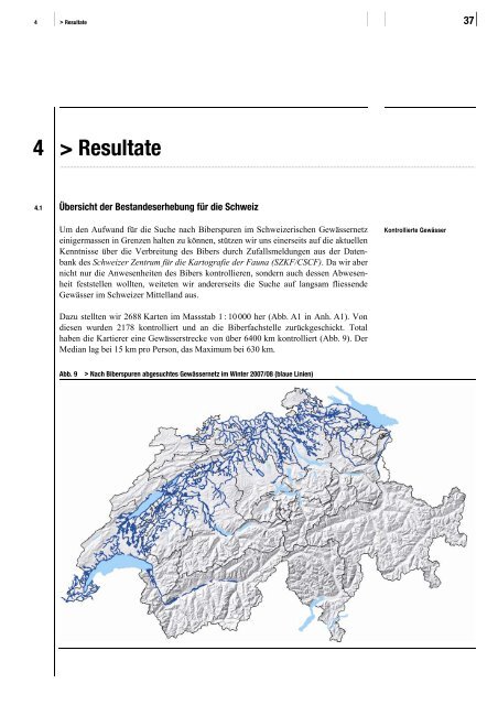 Mit dem Biber leben - Schweizer Informationssystem Biodiversität