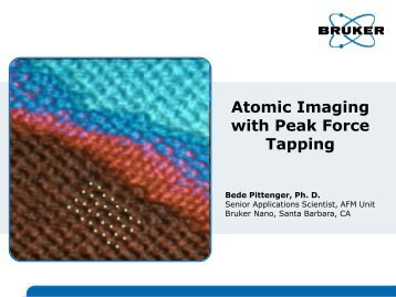 Atomic Imaging with Peak Force Tapping - Bruker