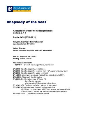 Rhapsody of the Seas® - VIEW SITE