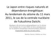 Centrale nuclÃ©aire de Fukushima Daiishi - Histoire gÃ©ographie Dijon
