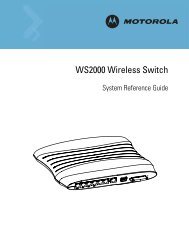 1.1 WS2000 Wireless Switch System Reference Guide - Vision ID