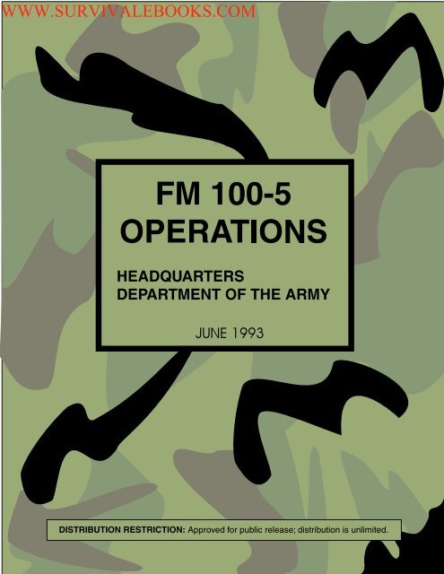 FM 100-5 Operations - Survival Ebooks Military Manuals Survival ...