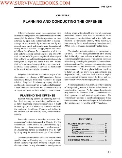 FM 100-5 Operations - Survival Ebooks Military Manuals Survival ...