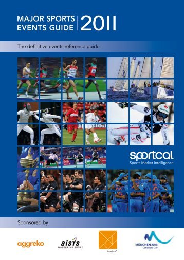 MAJOR SPORTS EVENTS GUIDE 20II - Sportcal