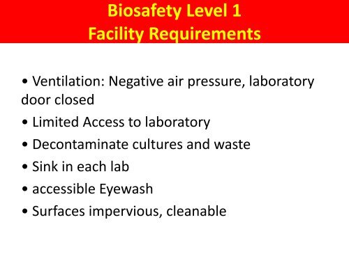 Basics of Biosafety in Biotech Labs