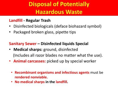 Basics of Biosafety in Biotech Labs