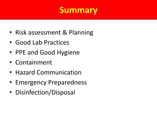 Basics of Biosafety in Biotech Labs