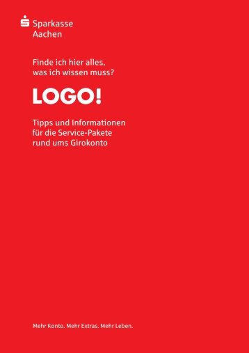 Produktborschüre LOGO! - Sparkasse Aachen