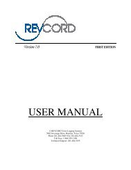 REVCORD User Manual.pdf - WesTek Marketing