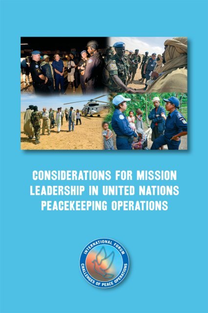 Considerations for Mission Leadership in United Nations ...