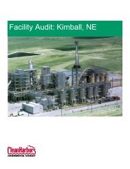 Facility Audit: Kimball, NE - Clean Harbors