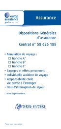 contrat Europ Assistance (format pdf) - Terre Entiere