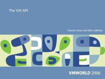 The VIX API - VMware